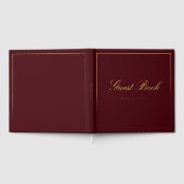 Elegant Royal Scripted Font Wedding Gästebuch (Voll)