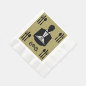 Elegant Royal Themed Luxury Serviette (Ecke)