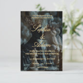 Elegant Royal Wedding Invitation Dankeskarte (Stehend Vorderseite)