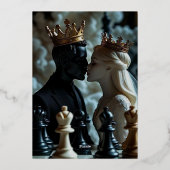 Elegant Royal Wedding Invitation Folieneinladung (Rückseite)