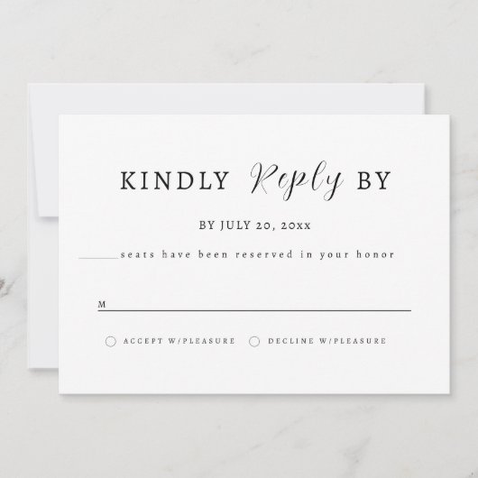 Elegant RSVP Card - NYC Save The Date (Vorderseite)