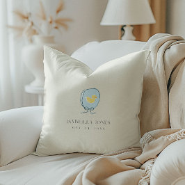 Elegant Rubber Ducky Ribbon Baby Kissen