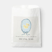 Elegant Rubber Ducky Ribbon Babydusche Geschenktütchen (Vorderseite)