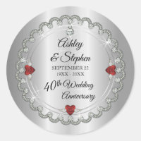 Elegant Ruby | Diamanten 40. Hochzeitstag
