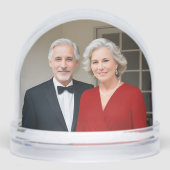 Elegant Ruby | Diamonds 40th Wedding Anniversary Schneekugeln (Vorderseite)