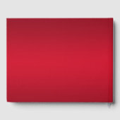 Elegant Ruby Gemstones 40. Hochzeitstag Gästebuch (Rückseite)