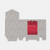 Elegant Ruby Red, Silver Glitzer Wedding Geschenkschachtel (Ungefaltet)