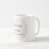 Elegant Ruhig und Kontrolliert Kaffeetasse (VorderseiteRechts)