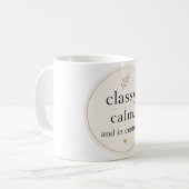 Elegant Ruhig und Kontrolliert Kaffeetasse (Vorderseite Links)