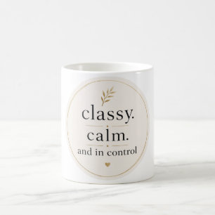 Elegant Ruhig und Kontrolliert Kaffeetasse