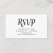 Elegant Rustic Black, Wedding RSVP reagieren