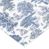 Elegant Rustic Blue Country Toile Kurzer Tischläufer (Ecke)
