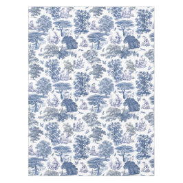 Elegant Rustic Blue Country Toile Tischdecke