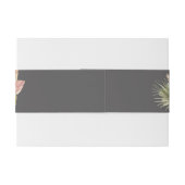 Elegant Rustic Boho Floral Botaniqe Wedding Invita Einladungsbanderole (Rückseitenbeispiel)