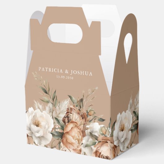 Elegant Rustic Boho Wedding Favor Boxes Geschenkschachtel (Geöffnet)