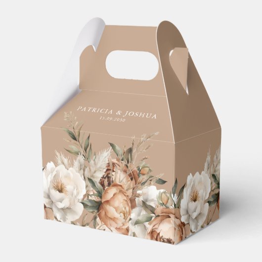 Elegant Rustic Boho Wedding Favor Boxes Geschenkschachtel (Vorderseite)