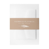 Elegant Rustic Boho Wedding Invitation Belly Band (Vorderseite Beispiel)