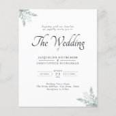 Elegant Rustic Eucalyptus Wedding Einladung (Vorderseite)