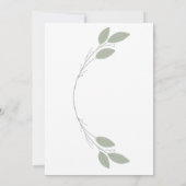 Elegant Rustic Eucalyptus Wedding Einladungen (Rückseite)