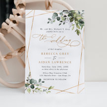 Elegant Rustic Eukalyptus Greenerity Gold Wedding