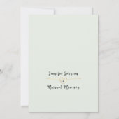 Elegant Rustic Eukalyptus Greenerity Wedding Einla Einladung (Rückseite)