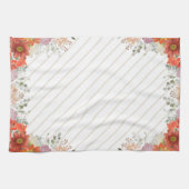 Elegant rustic floral kitchen geschirrtuch (Horizontal)
