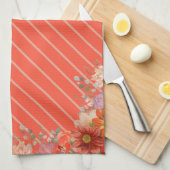 Elegant rustic floral kitchen geschirrtuch (Viertel Falte)