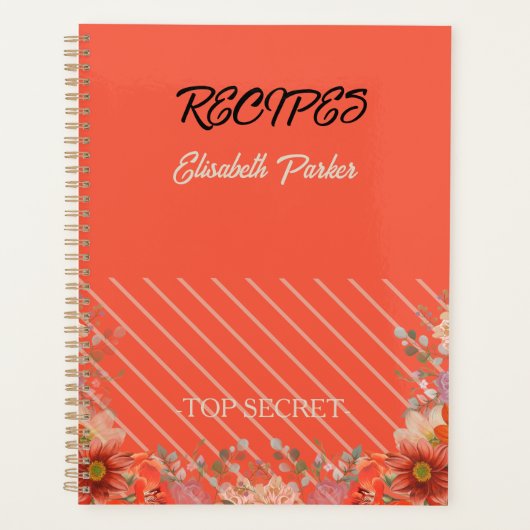 Elegant rustic floral kitchen planer (Vorderseite)