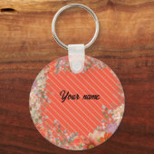 Elegant rustic floral kitchen schlüsselanhänger (Vorderseite)