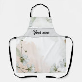 Elegant rustic floral kitchen schürze (Vorderseite)