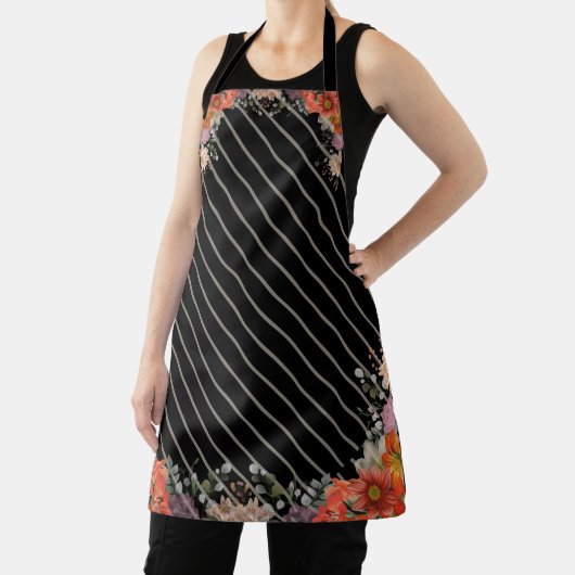 Elegant rustic floral kitchen schürze (InSitu)
