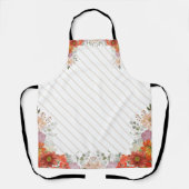 Elegant rustic floral kitchen schürze (Vorderseite)