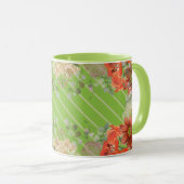Elegant rustic floral kitchen tasse (VorderseiteRechts)