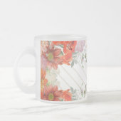 Elegant rustic floral  mattglastasse (Links)