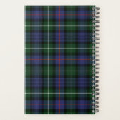 Elegant Rustic Kariert 2023 Clan MacKenzie Tartan Planer (Rückseite)
