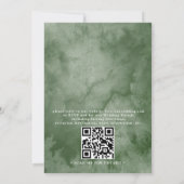Elegant Rustic Mountain Budget QR Code Wedding Einladung (Rückseite)