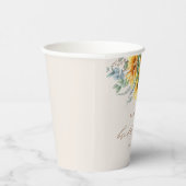 Elegant Rustic Sunflower Bridal Shower Pappbecher (Rechts)