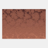 Elegant Rustic Terracotta Fall Floral Geschenkpapier Set (Vorderseite 3)