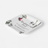 Elegant Rustic Thanksgiving Dinner Pappteller (Gewinkelt)