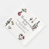 Elegant Rustic Thanksgiving Dinner Serviette (Ecke)