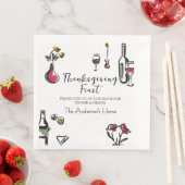 Elegant Rustic Thanksgiving Dinner Serviette (Beispiel)