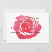 Elegant Rustic Wedding RSVP Einladung (Vorderseite)
