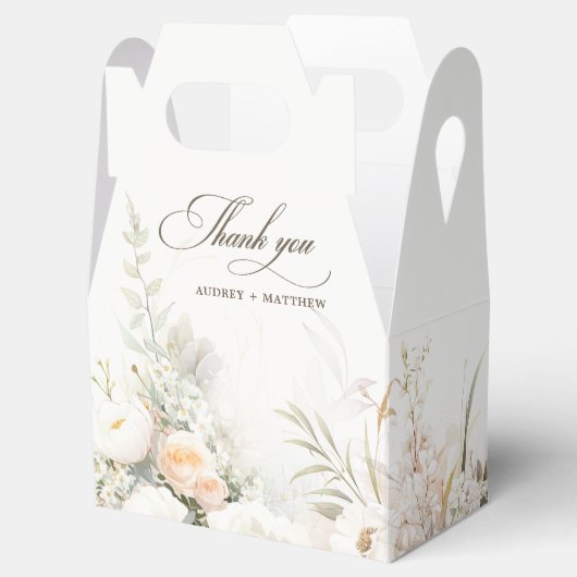 Elegant Rustic White Geschenkschachtel (Geöffnet)