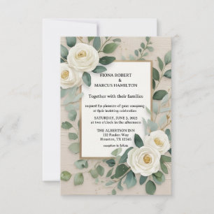 Elegant Rustikal Boho Floral  Save The Date