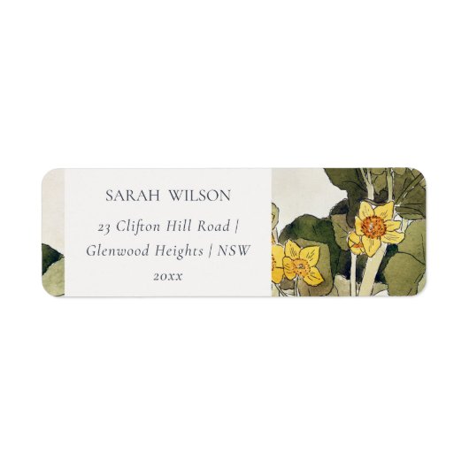 Elegant rustikal Gelb-Daffodil-Blüte (Vorne)