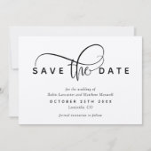 Elegant, rustikal modern Save the Date, Kraft Save The Date (Vorderseite)