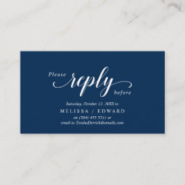Elegant rustikal, Navy Blue, UAWG response, Antwor Begleitkarte