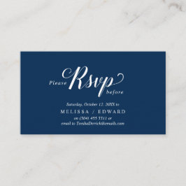 Elegant rustikal, Navy Blue, UAWG response, Antwor Begleitkarte