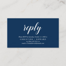 Elegant rustikal, Navy Blue, UAWG response, Antwor Begleitkarte