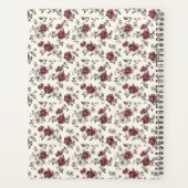 Elegant rustikal stilvoll Chic Romantic Floral Planer (Rückseite)